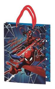 Ajándéktasak 34x26x12cm. 4ass FSC Spiderman