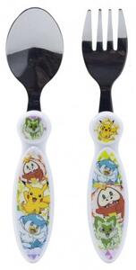 2 DB ELLIPTIKUS FÉM EVŐESZKÖZ SZETT POKEMON