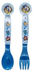 STOR 2 DB MŰANYAG evőeszköz készlet SONIC