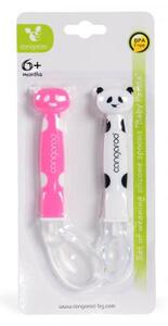 Moni Szilikon kanál szett 2dbos panda pink