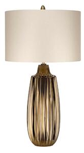 Elstead glamour modern asztali lámpa newham fehér barna elsnewham-tl-l