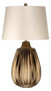 Elstead glamour modern asztali lámpa newham fehér barna elsnewham-tl-s