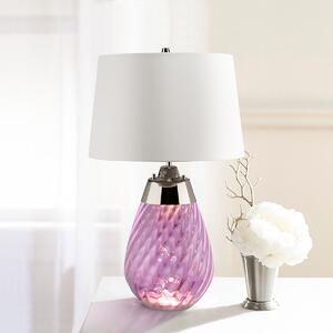 Elstead glamour modern asztali lámpa lena small fehér rózsaszín elslenatlsplumowss