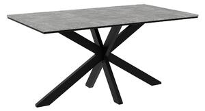 Asztal Goodyear 136, 74x90cm, Beton, Fekete