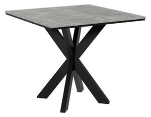 Asztal Goodyear 137, 74x90cm, Beton, Fekete