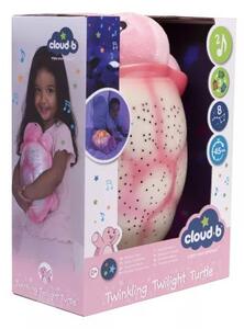 Cloud B zenélő projektoros éjjeli fény - teknős pink
