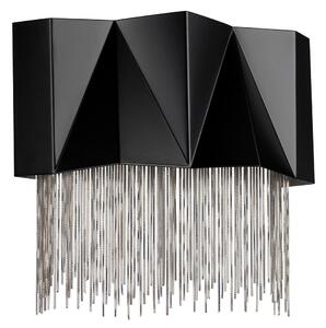 Elstead glamour modern fali lámpa zuma fekete ezüst elshk-zuma-3w-sbs
