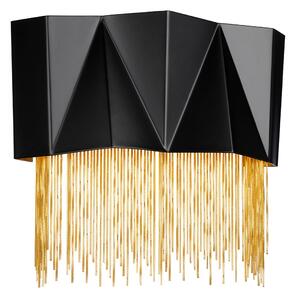 Elstead glamour modern fali lámpa zuma fekete arany elshk-zuma-3w-sbg