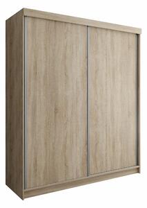 Gardróbszekrény Dover 108, Laminált forgácslap, 200x200x62cm, Sonoma tölgy