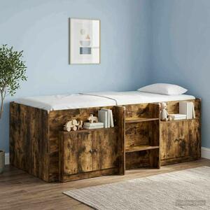 VidaXL Tároló szekrény loft ágyhoz 2 db Füstös Tölgy 66 x 35 x 48 cm
