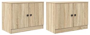 VidaXL Tároló szekrény loft ágyhoz 2 db Sonoma Tölgy 66 x 35 x 48 cm