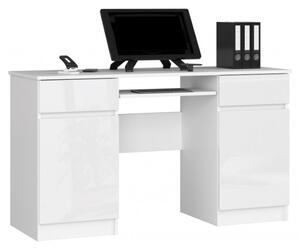 SŮLA íróasztal, 135x77x50, fehér