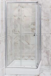 Favorit STEP zuhanykabin szögletes - víztiszta 5 mm biztonsági üveggel - 80 x 80 cm