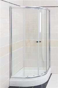 Favorit HEDO zuhanykabin íves aszimmetrikus - víztiszta 5 mm biztonsági üveggel - 115 x 90 cm
