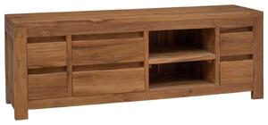 VidaXL TV-szekrény 110 x 30 x 40 cm Természetes Tömör Teakfa