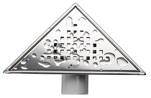 SAY Kackar háromszög zuhanyszifon RM 17,5x17,5 cm (fém)