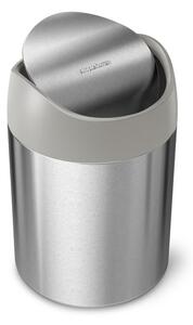Szemétkosár szabadon álló Simplehuman Mini bin 1,5 l szálcsiszolt rozsdamentes acél matt SHCW2084