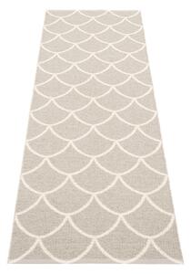 Krémszínű kültéri-beltéri futószőnyeg 70x225 cm Kotte Linen – Pappelina