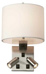 Elstead modern skandináv fali lámpa belmont fehér nikkel elsbelmont-3w