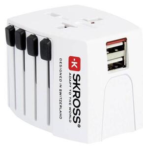 Solight Solight PA48 - Nemzetközi utazó adapter 230V + 2x USB port SL0997