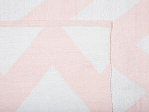 Rózsaszín és fehér szőnyeg 160 x 230 cm KONARLI