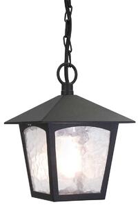 Elstead klasszikus kültéri függeszték york fekete átlátszó IP43 elsbl6b-black
