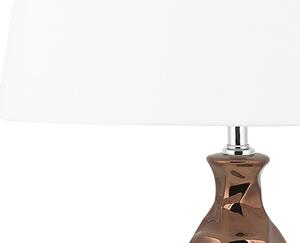 Rézszínű kerámia asztali lámpa 61 cm TORI