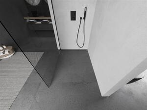 Mexen Walk-in zuhanyfal - fekete profil - 120 cm (850-120-000-70-00)