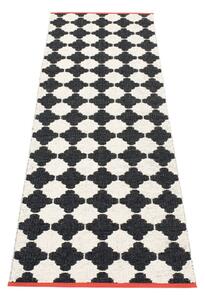 Fekete-fehér kültéri-beltéri futószőnyeg 70x225 cm Marre Black Coral – Pappelina