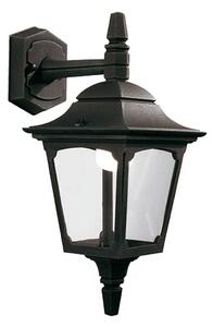 Elstead klasszikus kültéri fali lámpa chapel fekete átlátszó elscpm2-black IP44