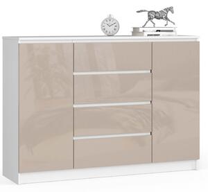 AKORD CLP K140 Komód Akril Cappuccino Magasfényű