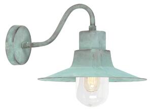 Elstead loft vintage kültéri fali lámpa sheldon patina zöld elssheldon-v