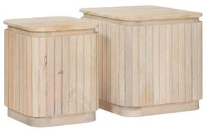 VidaXL Kézműves Oldaltámasz Készlet 2 pcs Fehér 45 x 45 x 45 cm