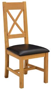 VidaXL Étkezőszék 2 pcs Tömör Tölgyfa Fekete 45 x 54 x 105 cm