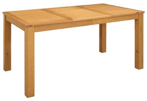 VidaXL Étkezőasztal 150 x 85 x 75 cm Tömör Tölgyfa Természetes