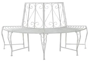 VidaXL Fa körüli pad, 4 üléses, 160 x 80 x 89 cm, Acél