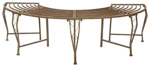 VidaXL Fa körüli pad, 4 személyes, 160 x 80 x 44 cm, acél