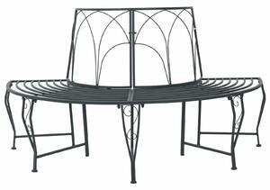 VidaXL Fa körüli pad, 4 személyes, 160 x 80 x 89 cm, Acél