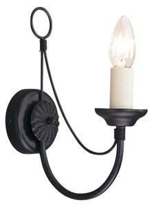 Elstead klasszikus fali lámpa carisbrooke fekete elscb1-black