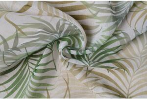 Zöld-bézs átlátszó függöny 300x260 cm Palmas – Mendola Fabrics