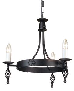 Elstead klasszikus csillár belfry fekete elsby3-black