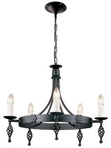 Elstead klasszikus csillár belfry fekete elsby5-black