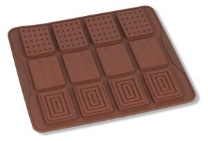 12 adagos szilikon mini tábla csoki forma 3-féle mintával