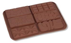6 adagos szilikon mini tábla csoki forma különböző mintákkal