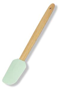 Szögletes szilikon spatula fa nyéllel