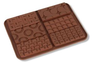 6 adagos különleges mintás szilikon mini tábla csoki forma