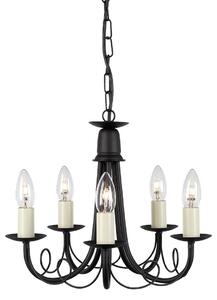 Elstead klasszikus csillár minster fekete elsmn5-black