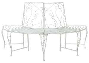 VidaXL Fa körüli pad 4 üléses 160 x 80 x 89 cm Acél