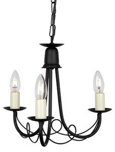 Elstead klasszikus csillár minster fekete elsmn3-black