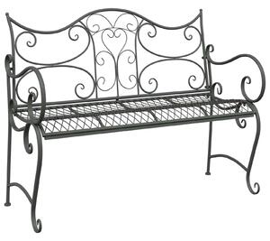 VidaXL Kerti pad 2 személyes 114 x 56,5 x 90 cm Acél